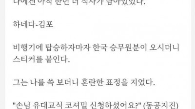 호기심으로 유대교 기내식을 먹어본 사람의 최후