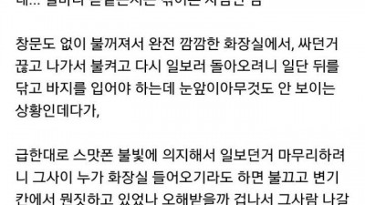 화장실 빌런