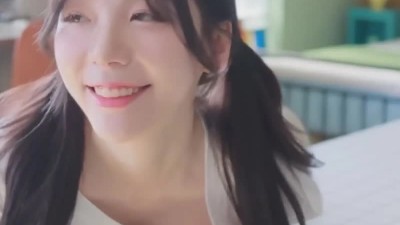화보 촬영 쏘블리 이소영 줄무늬 파란 비키니 언더붑