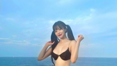블랙체인비키니bj박민정탐스러운섹벅지노출