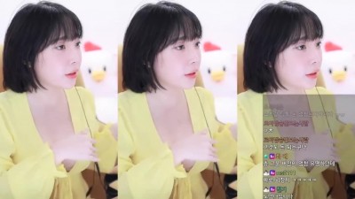 한강고양이챌린지하는강인경가슴골